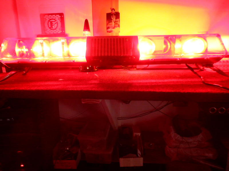 CODE 3  AMBER  STEADY IN BOARD LIGHT BAR LED LIGHTS WITH HARDWARE 