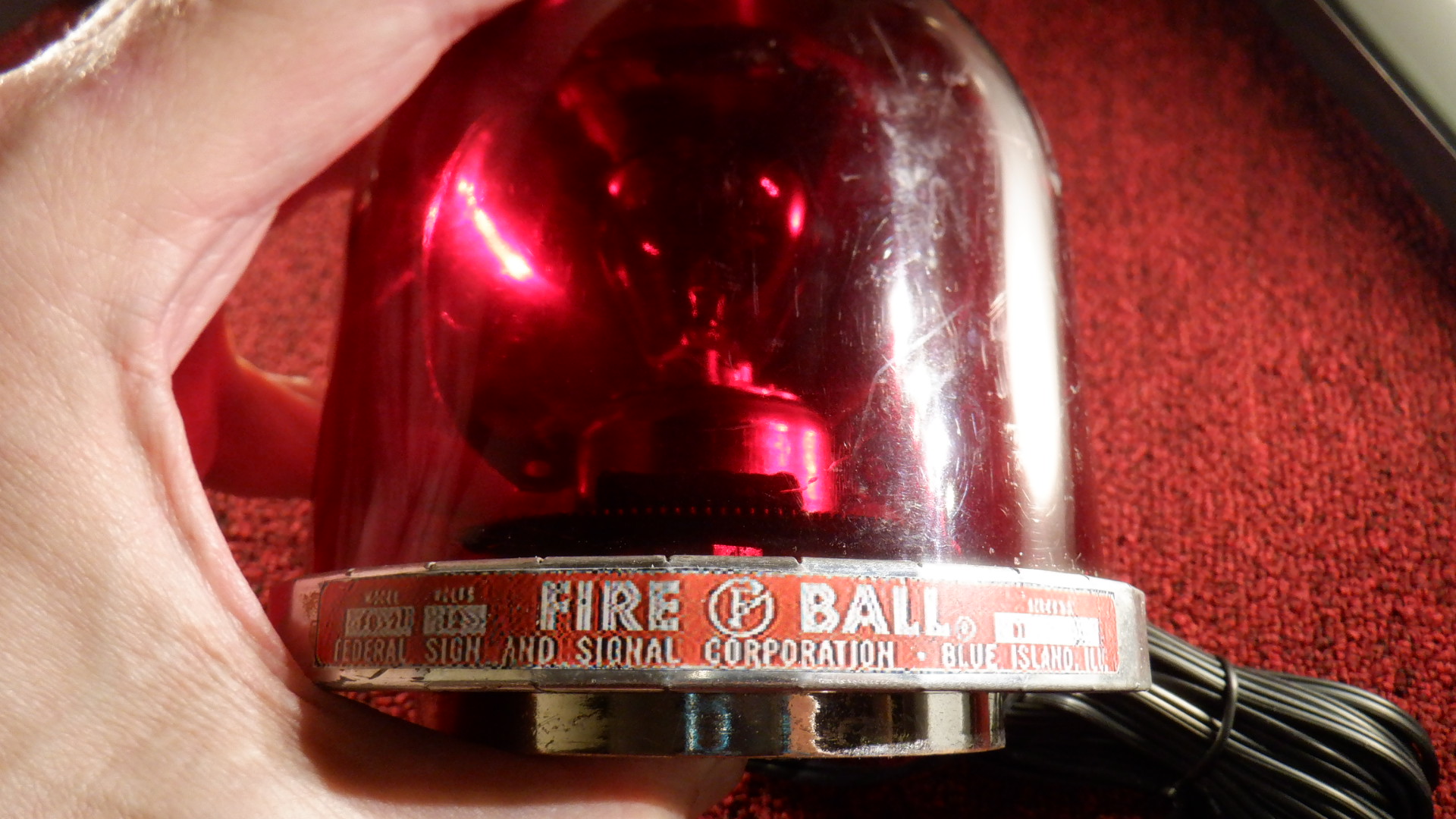 Federal Signal Fireball FB1 TearDrop Vintage Antique Emergency