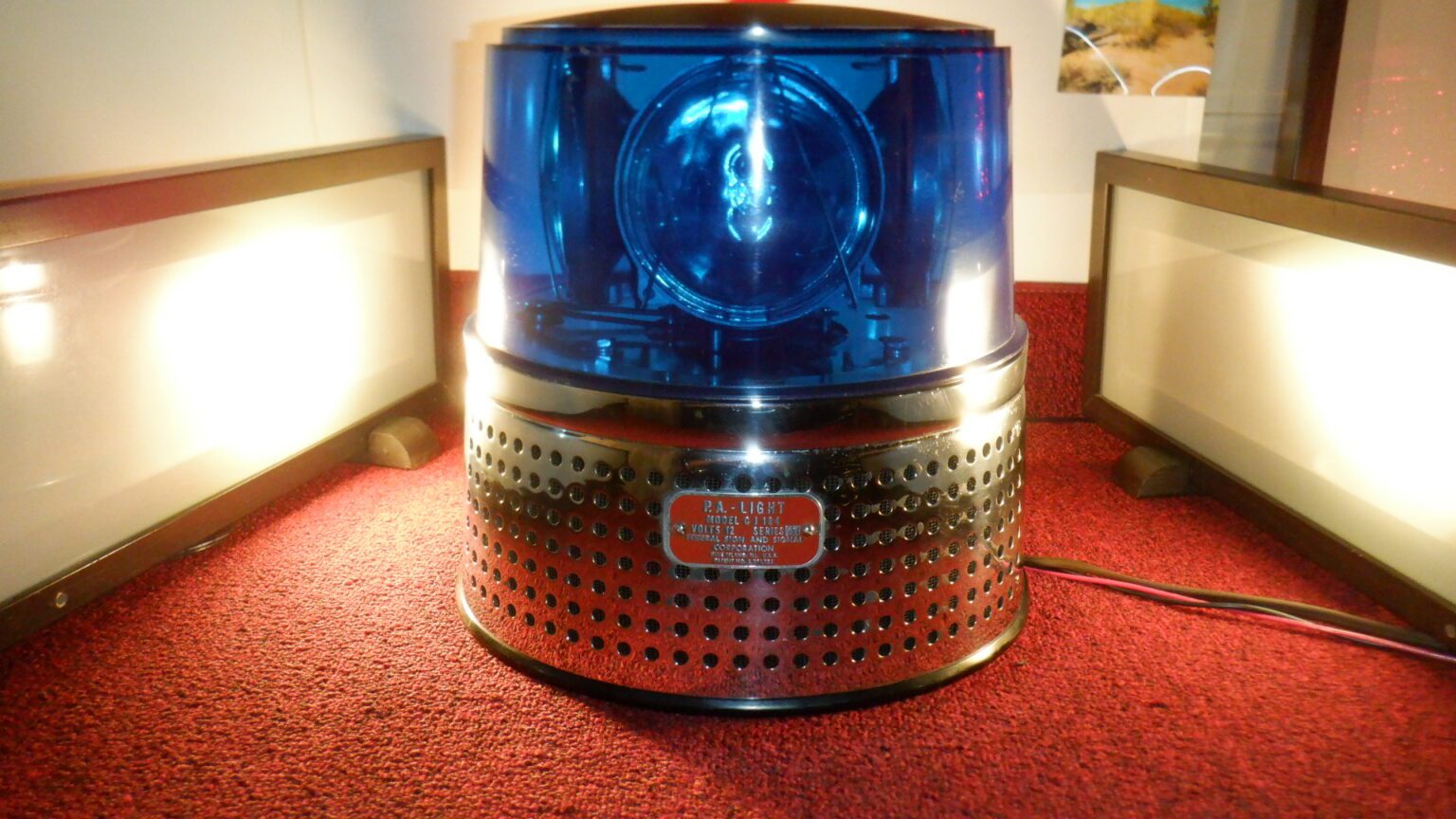 FEDERAL SIGNAL BLUE SPEAKERLIGHT CJ184 -12-VOLT – WITH FS FACTORY CJ184 ...