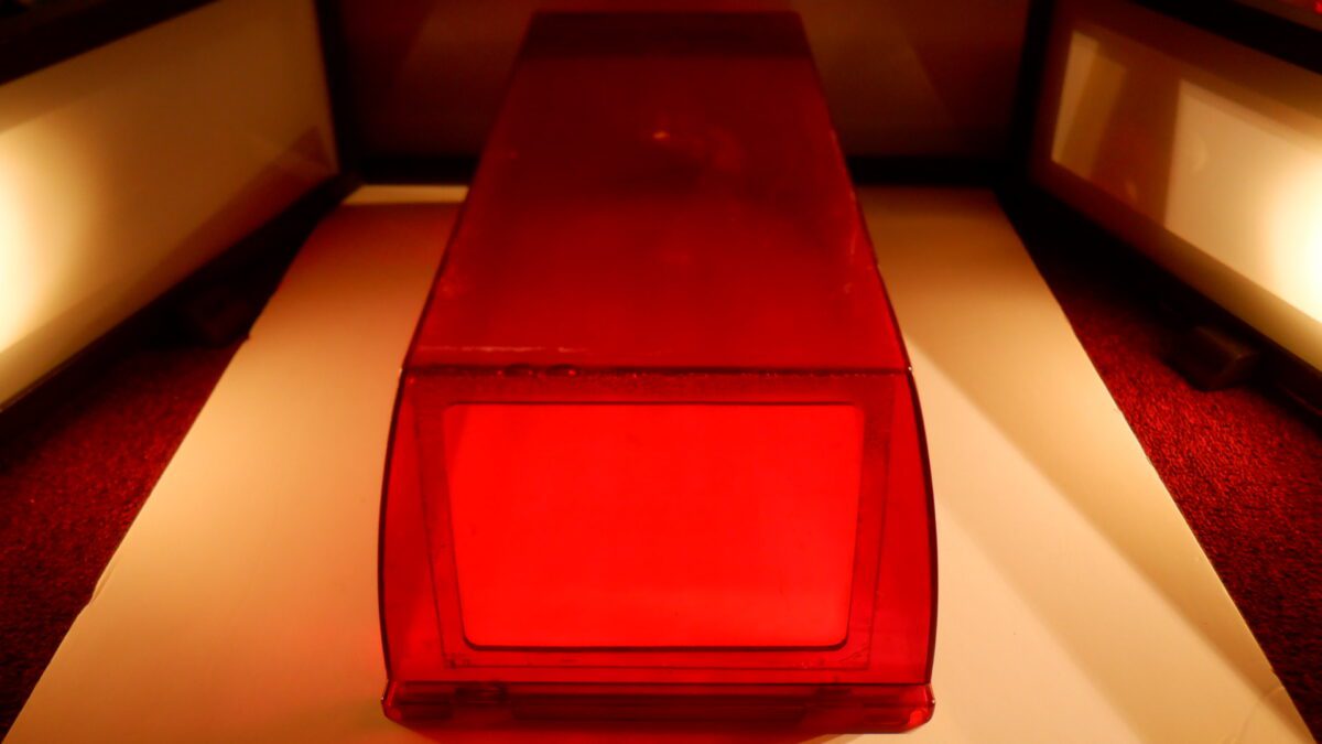 CODE3 PSE1 RECTANGULAR RED LIGHT BAR DOME – CLEAR END ON 1 SIDE – BH ...