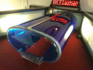 Rare Federal Signal AeroDynic🔵Blue 4‑Panel Dome - CLEAR Endcap – NOS Condition – Dukes of Hazard Exact Replacement!